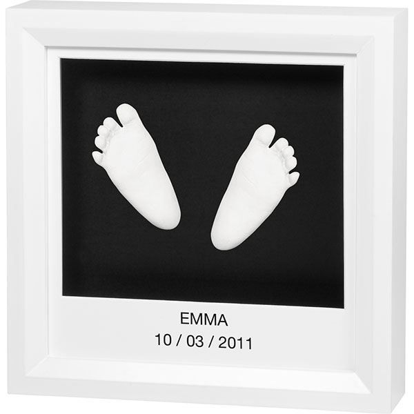 Baby Art MY LITTLE STEPS Blanc - cadre empreinte 3D