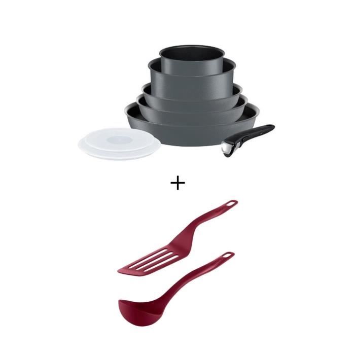 TEFAL INGENIO PERFORMANCE Batterie de cuisine 8 pièces L6589402 + 2 spatules offertes