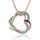 Coeur Collier Femme Chaîne Torsadée Pendentif Entr