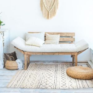 TAPIS COTTON BERBERE Tapis de salon - 120 x 170 cm - 100