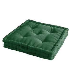 COUSSIN - MATELAS DE SOL Coussin de sol matelasse Pacifique Vert 60cm