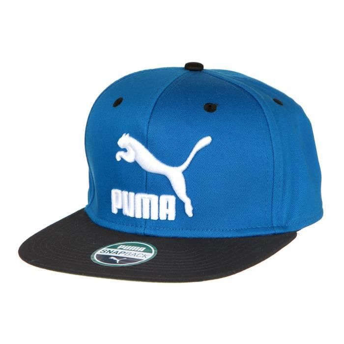 PUMA Casquette Snapback - Bleu et visière noir