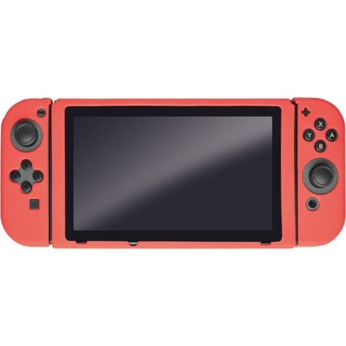 Housse de Protection corail en silicone Steelplay pour Switch