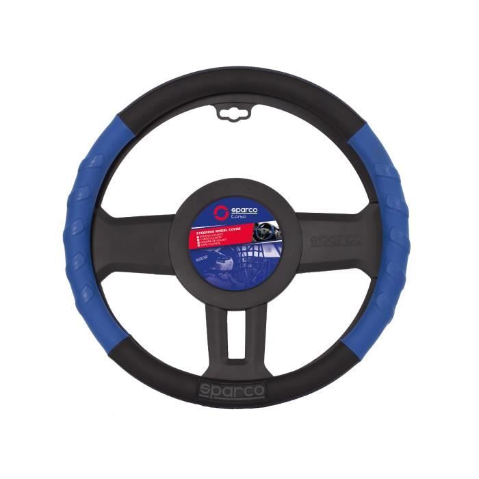SPARCO Couvre-volant Grip - Noir et bleu