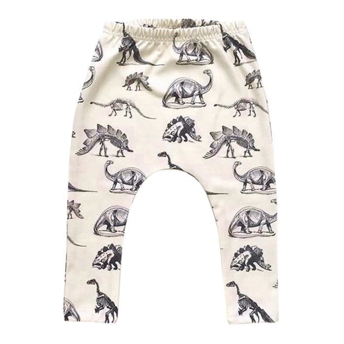 Pantalon Dinosaure Stretch Les 100 Beige Harlan Enfants Imprimé dCxWroBe