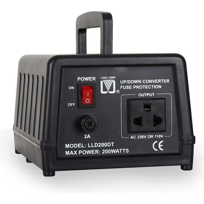 Convertisseur de tension 200W 110/120 220/240V repartiteur tv, avis et prix pas cher Cdiscount Convertisseur de tension 200W 110/120 220/240V repartiteur tv, avis et prix pas cher Cdiscount