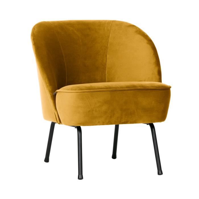 Couleur Vogue Lounge Moutarde Velours Fauteuil En Jaune exdrCBoW