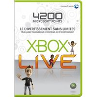 CARTE MULTIMEDIA CARTE XBOX 360 LIVE 4200 POINTS / CONSOLE XBOX360 CARTE MULTIMEDIA CARTE XBOX 360 LIVE 4200 POINTS / CONSOLE XBOX360