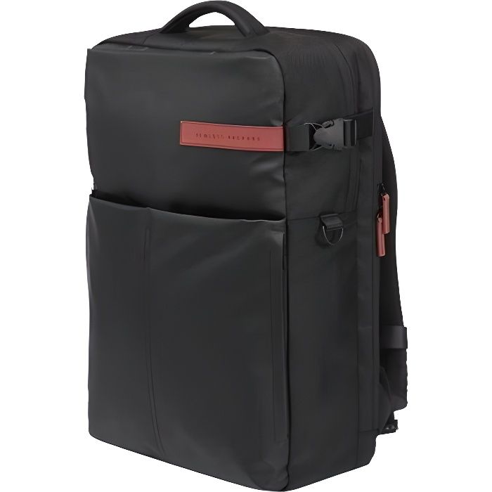 HP OMEN 17.3 Gaming Backpack Sac à dos Gamer - Etanche, Compatible Jusqu'à 17 Pouces, poches d'accessoires, Noir/Rouge