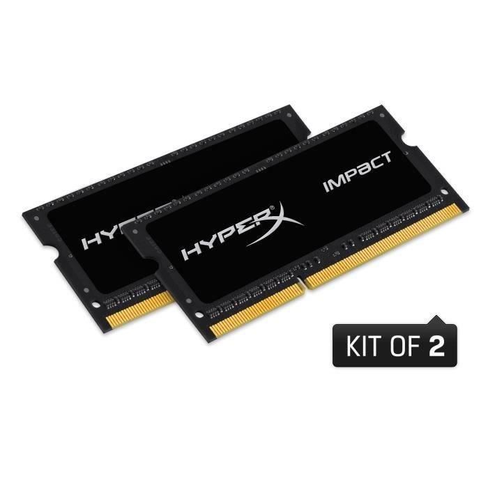 HYPERX Module de mémoire 16Go 2133MHz DDR3L CL11 SODIMM (Kit of 2) 1.35V HyperX Impact