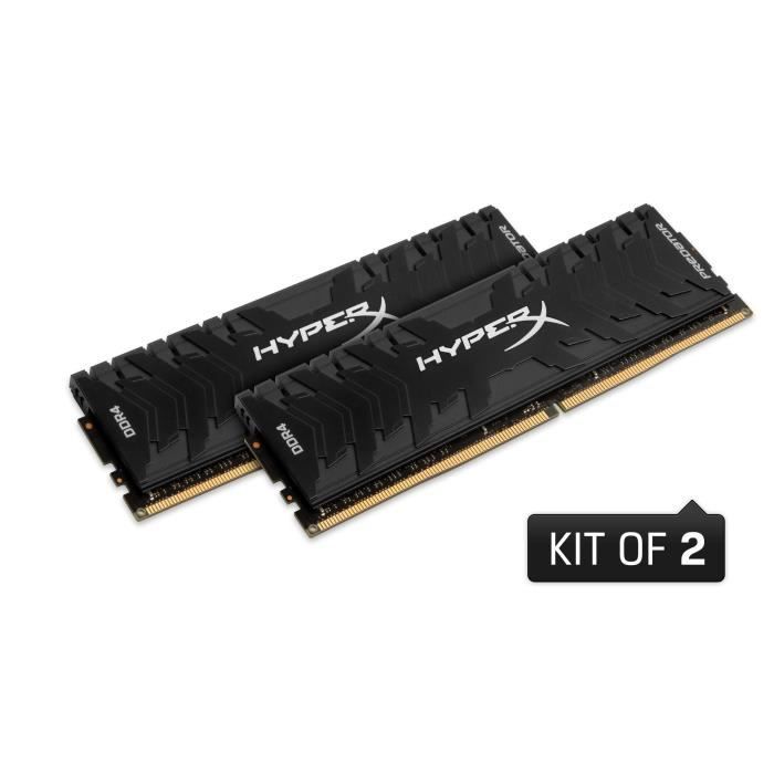 HYPERX Mémoire PC Predator - DDR4 - 16Go - 3600MHz - CL17 - DIMM (Kit de 2 x 8Go) XMP - HX436C17PB3K2/16