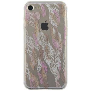 BIGBEN CONNECTED Coque Iphone 7 Plumes Gold - Transparentes