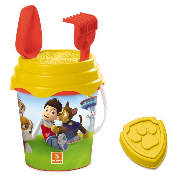 Pat' Patrouille - Seau Garni complet - 17 cm - Accessoires de plage - Garçon - A partir de 3 ans