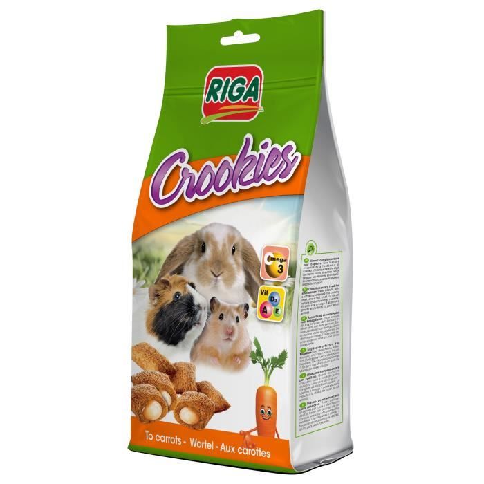 RIGA Friandises Crookies aux carottes - 50 g - Pour rongeur