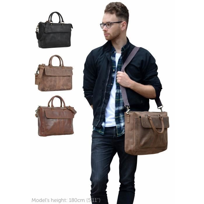 Cuir À En Bandoulière Main Studio Sac Notebook Porter LSzjMqpGUV