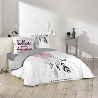 HOUSSE DE COUETTE SEULE CDaffaires parure 3 p. 240 x 220 cm imprime 42 fil HOUSSE DE COUETTE SEULE CDaffaires parure 3 p. 240 x 220 cm imprime 42 fil