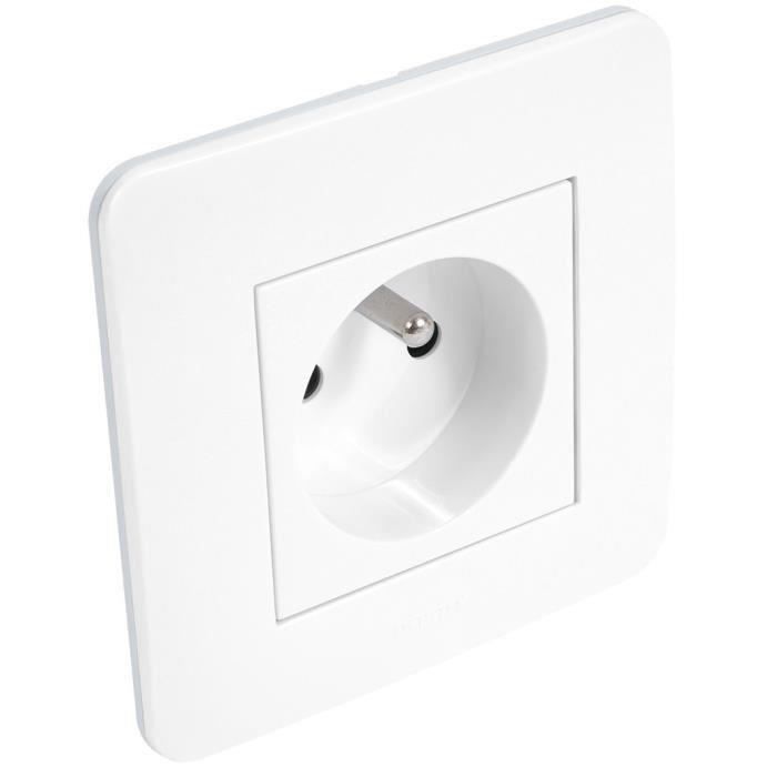 DEBFLEX CASUAL Méca Prise avec terre 16 A blanc brillant (Lot de 3)