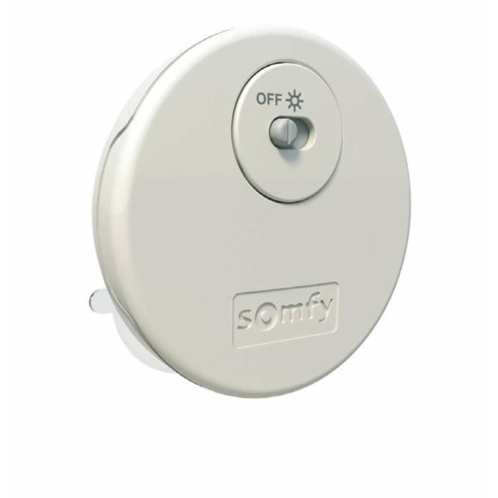 SOMFY Détecteur capteur de soleil intérieur sans fil RTS pour gestion de volets