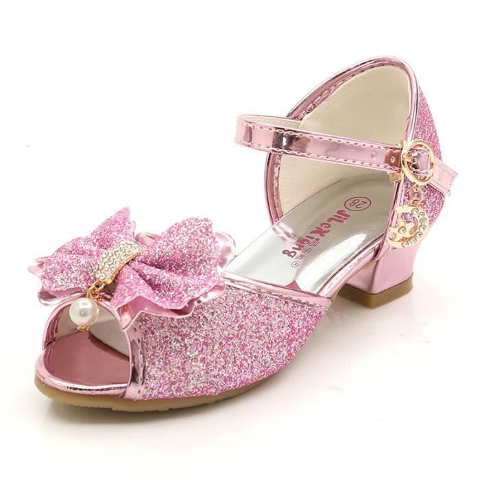 Mode Pour Sandales Enfants Enfant Hauts Talons Chaussures Princesse Fille O80mnwvN