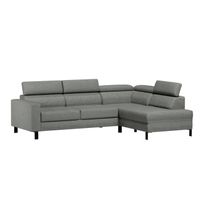 CANAPÉ - SOFA - DIVAN JACKSON Canapé d'angle réversible 4 places - Tissu CANAPÉ - SOFA - DIVAN JACKSON Canapé d'angle réversible 4 places - Tissu