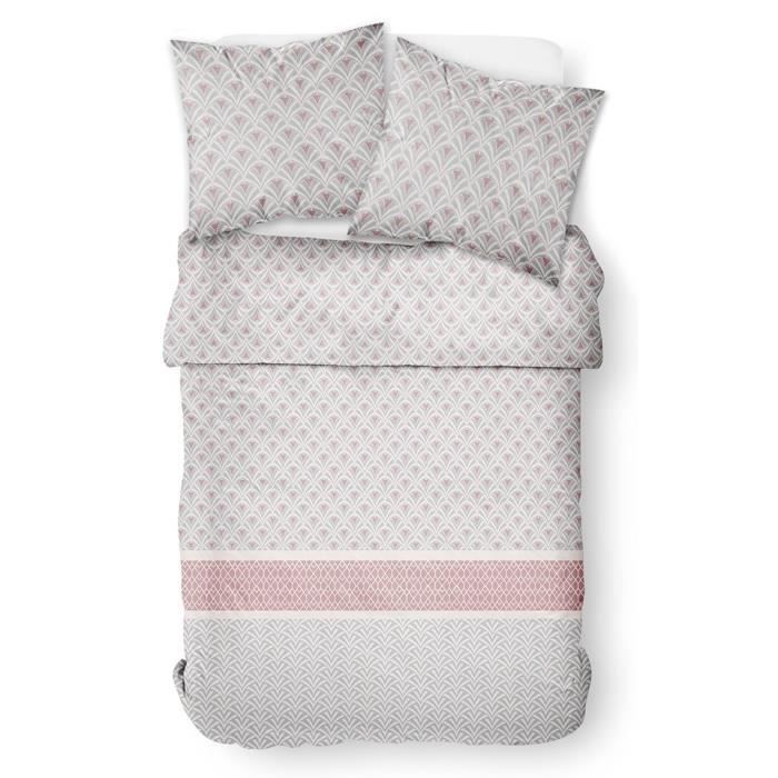 TODAY Parure de couette Crazy Boha 220x240cm - 1 housse de couette et 2 taies d'oreiller - Polyester 82g