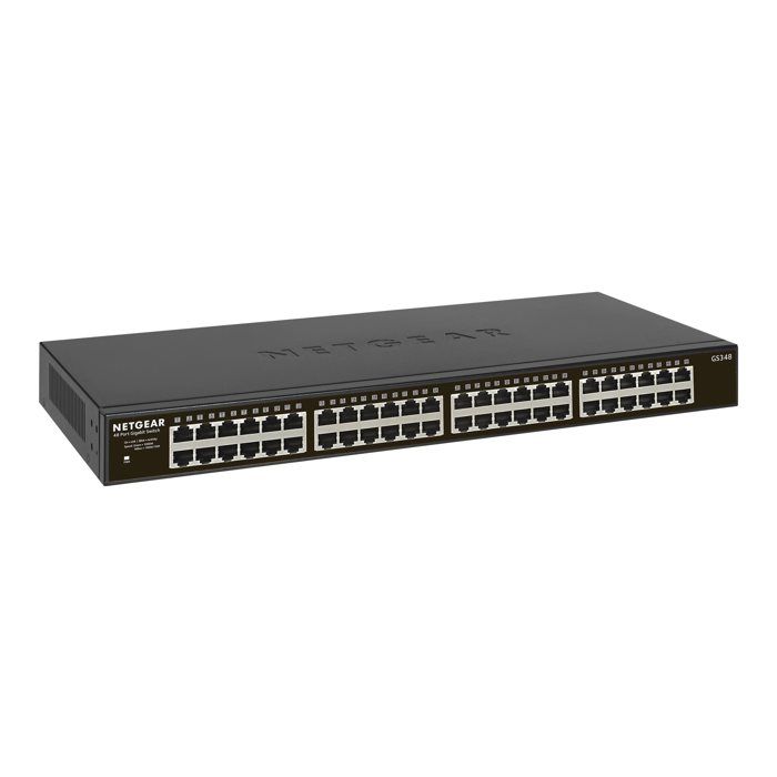 NETGEAR GS348 - Commutateur - non gere - 48 x 10/100/1000 - Ordinateur de bureau, Montable sur rack