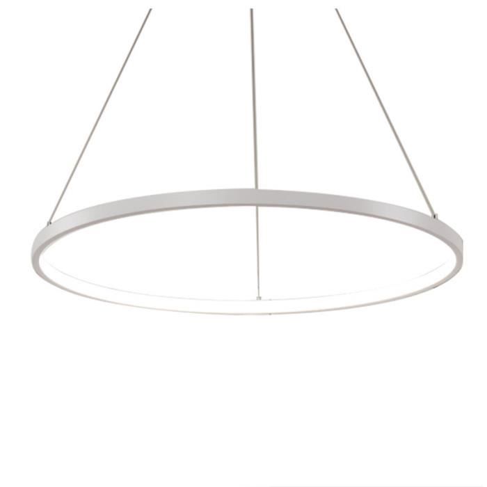 Moderne 60cm Plafonnier Acrylique Lampe Lustre Suspension Rond Led Éclairage uFKJl1T3c5