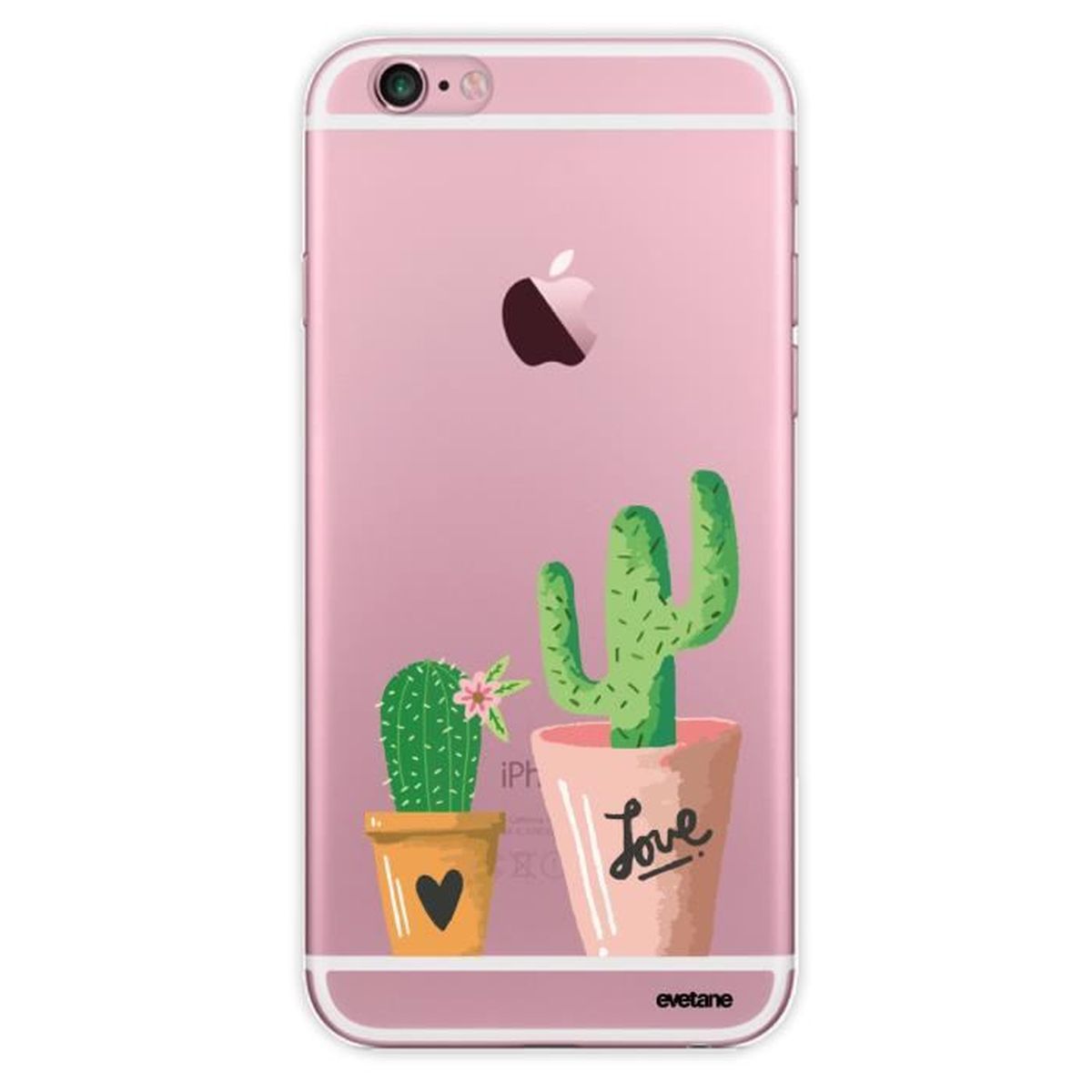 coque iphone xr transparente cactus