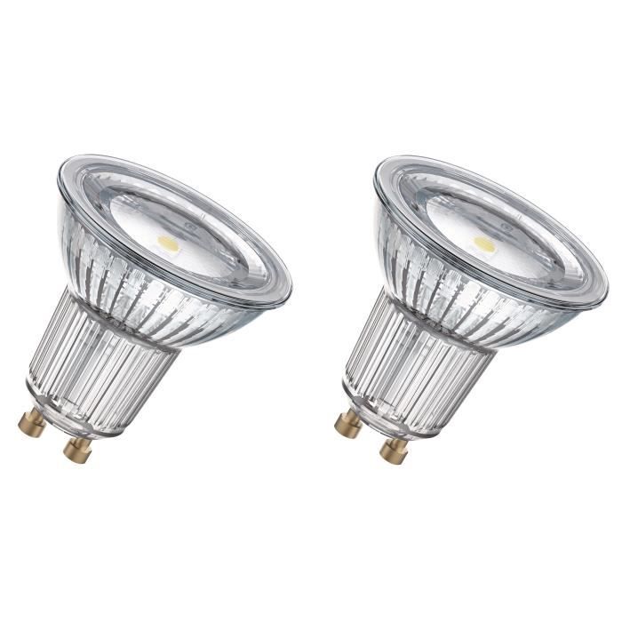 OSRAM Lot de 2 Ampoules spot LED PAR16 GU10 6,9 W équivalent à 80 W blanc chaud