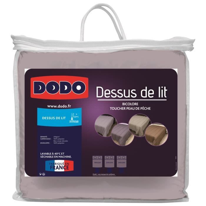 DODO Dessus de lit - 220x250 cm - Parme & Prune