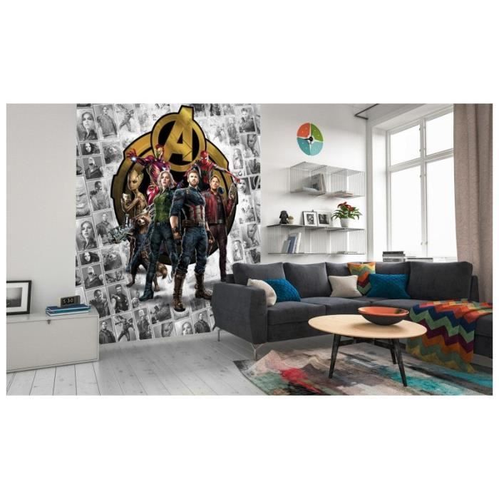 Papier Peint Intissé Marvel Avengers Infinity War Pattern Box