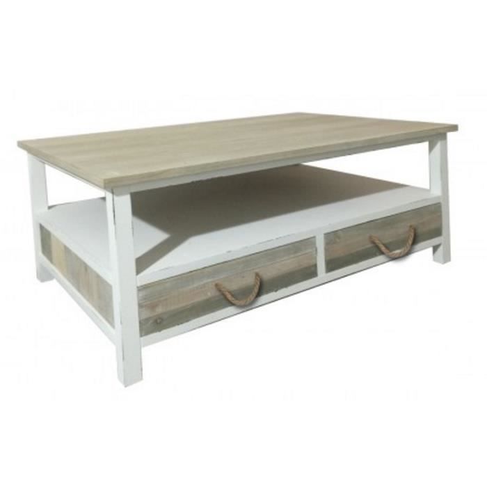 Marin Table Bois Vintage Style Achat Vente Basse dQhtCxBsr
