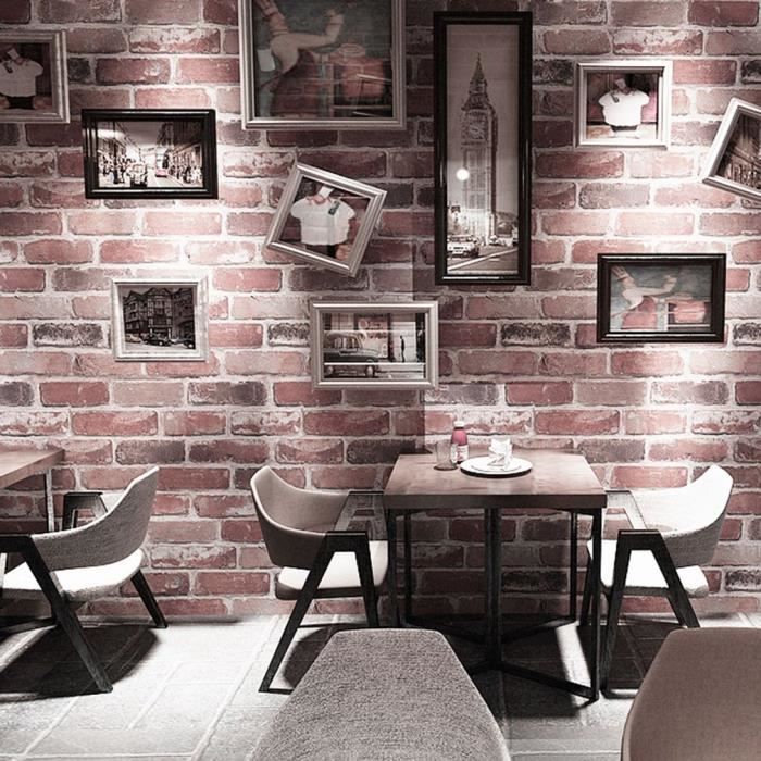 Papier peint brique - Achat / Vente pas cher