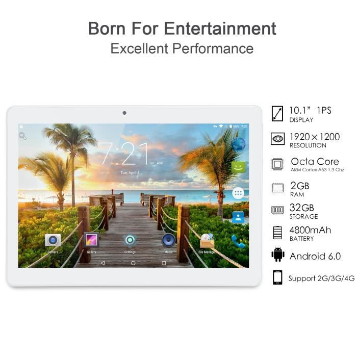 Tablette 4G 32Go - Artizlee® Tablette tactile1
