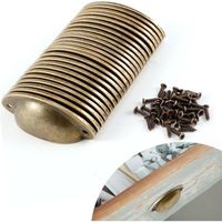 POIGNÉE - BOUTON MEUBLE 24x poignée de tiroir 82mm coquille laiton antique POIGNÉE - BOUTON MEUBLE 24x poignée de tiroir 82mm coquille laiton antique