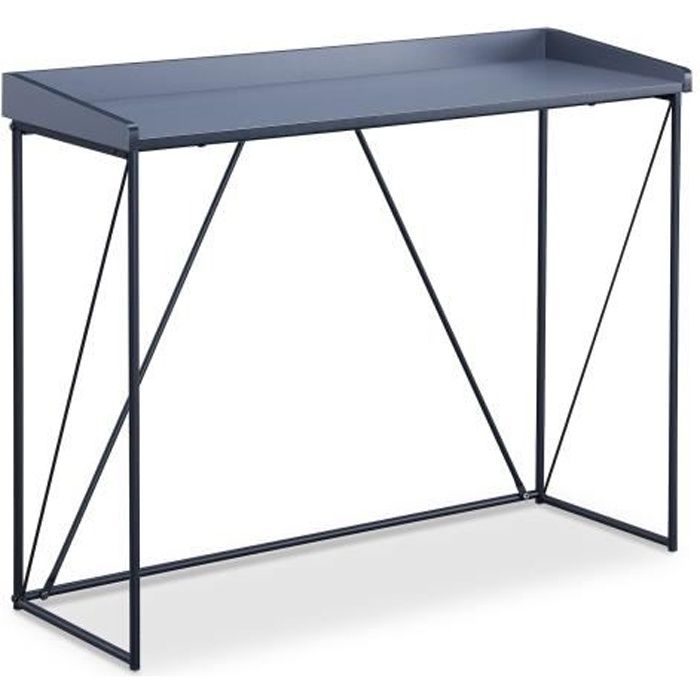 WALTER Console - Contemporain - Métal - Laqué noir - L 100 cm