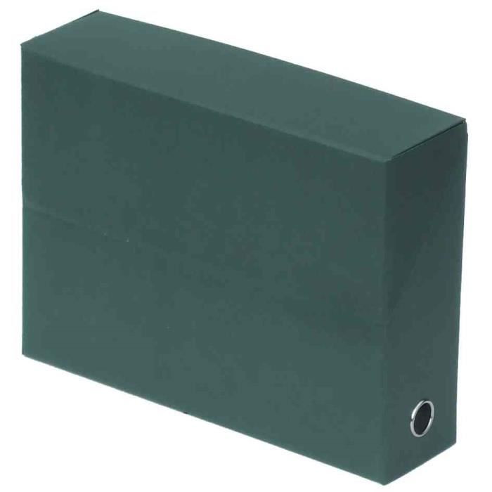 FAST Boite de transfert - Dos 9 cm - 34x25,5 cm - Décor nature - Vert foncé