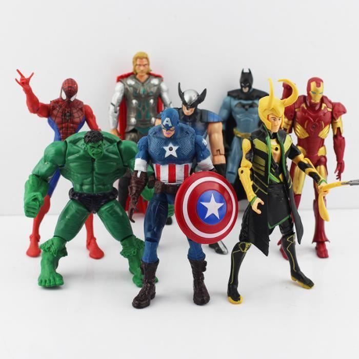 Avengers Figurines Super Hero Hulk Captain America Batman 