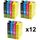 Kit de 12 cartouches compatibles Epson 18 XL pour