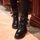 XZ643A8XZ643A8Femmes style militaire à bout rond B
