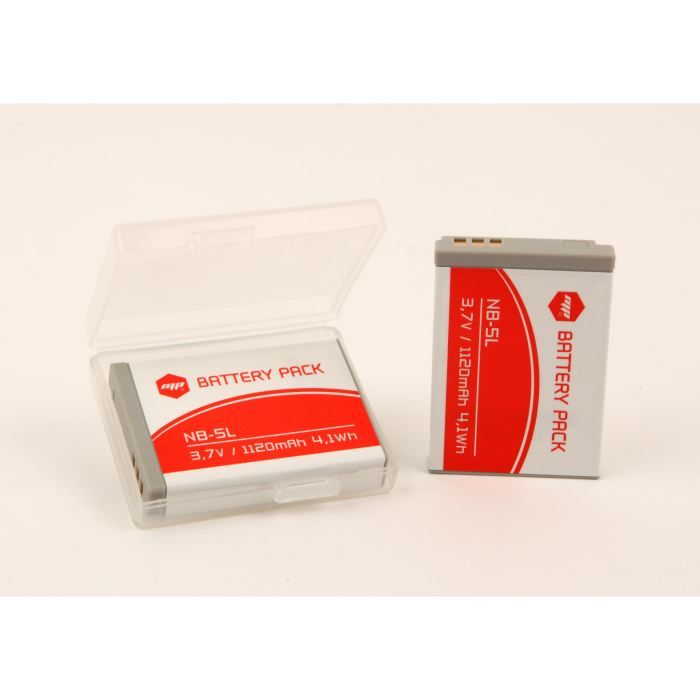 2 x batteries NB-5L, NB5L pour CANON - MP EXTRA®