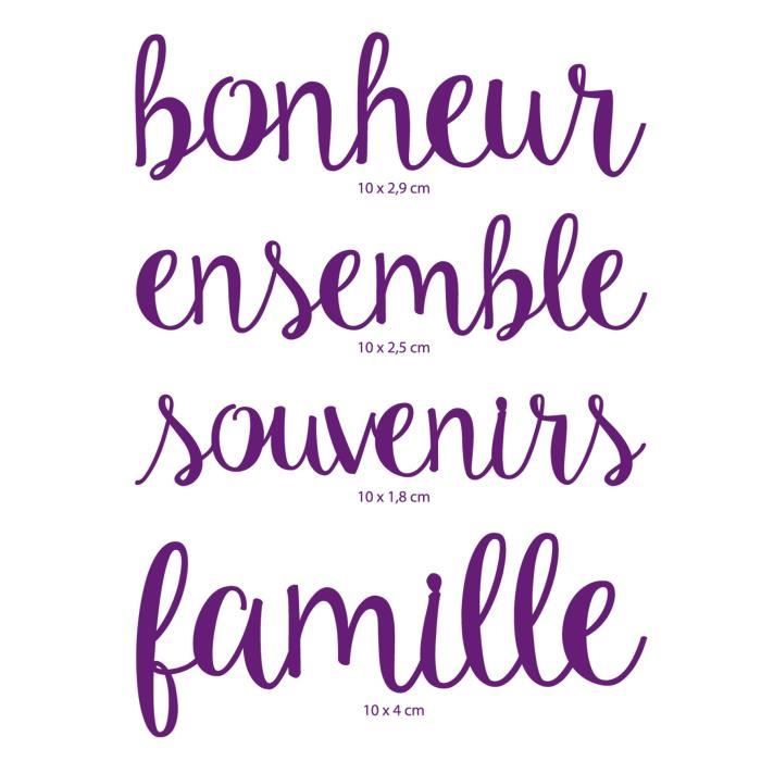 TOGA Dies 4 Mots Famille