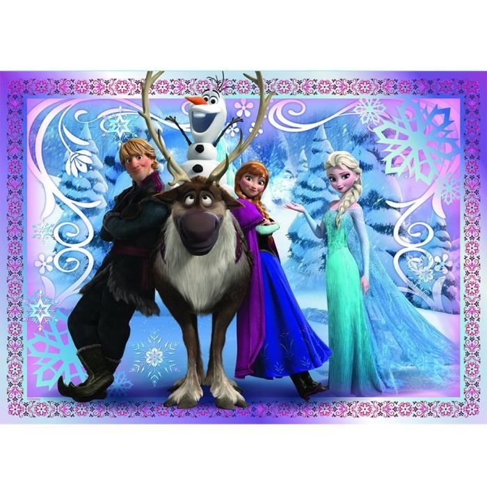 Puzzle 45 pièces Frozen la reine des neiges Un équipe f nat