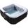 Spa Gonflable NICE en PVC - 6 places - Gris-Noir