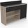 MIKE Buffet de cuisine L 123cm - Décor chêne brut