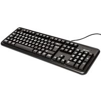 CLAVIER D'ORDINATEUR clavier ordinateur grosses touches noir CLAVIER D'ORDINATEUR clavier ordinateur grosses touches noir