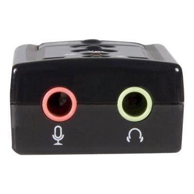STARTECH Adaptateur USB vers audio stéréo - Carte son externe 7.1 canaux - Convertisseur USB vers 2x Mini-Jack 3,5 mm - M/F