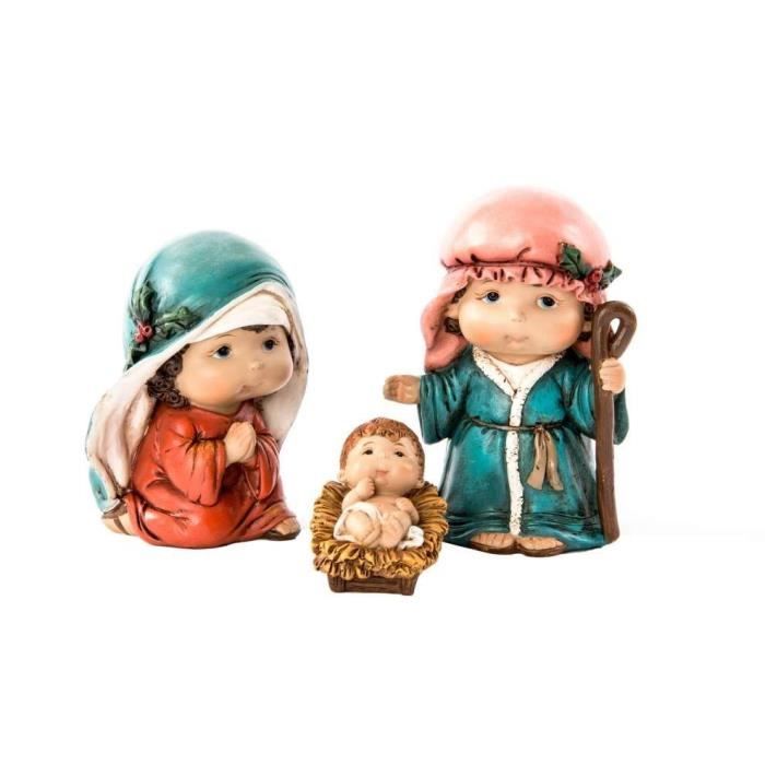 Lot de 3 Santons en résine 13cm