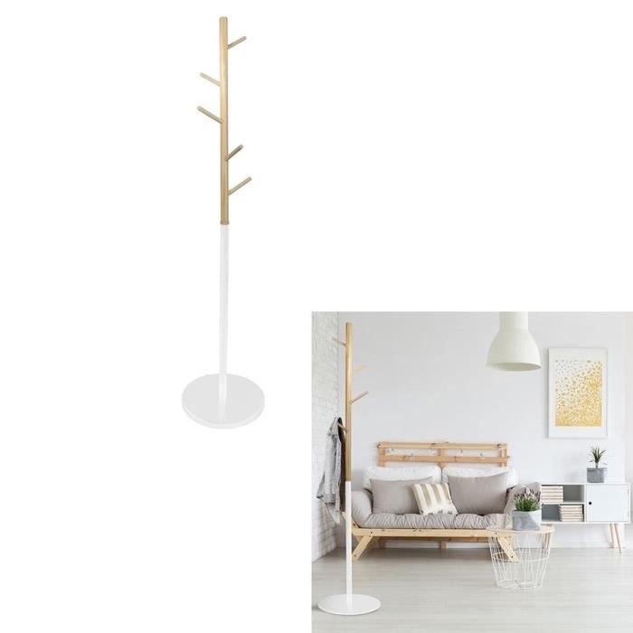 THE HOME DECO FACTORY Portemanteau Miko M1 Blanc - 180 cm