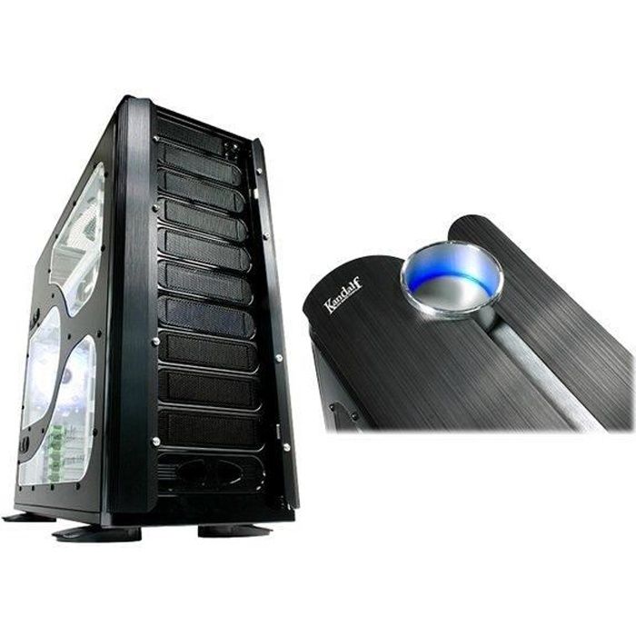 THERMALTAKE Boitier PC Core P5 TG Ti - Grande tour - Gris titane